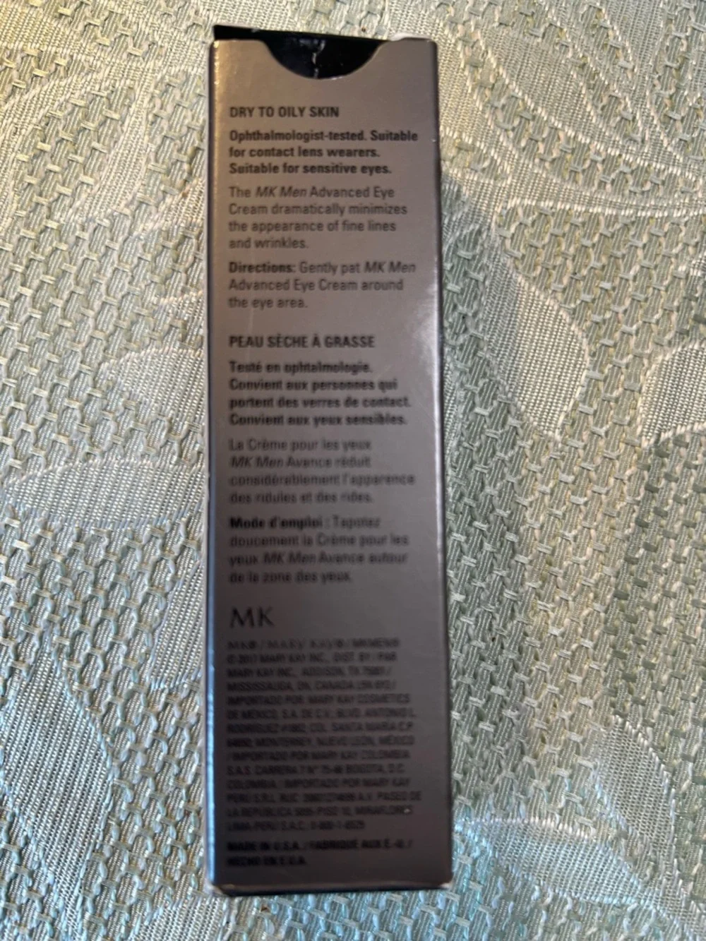 Mary Kay MKMen Advanced Eye Cream -‎ Gray